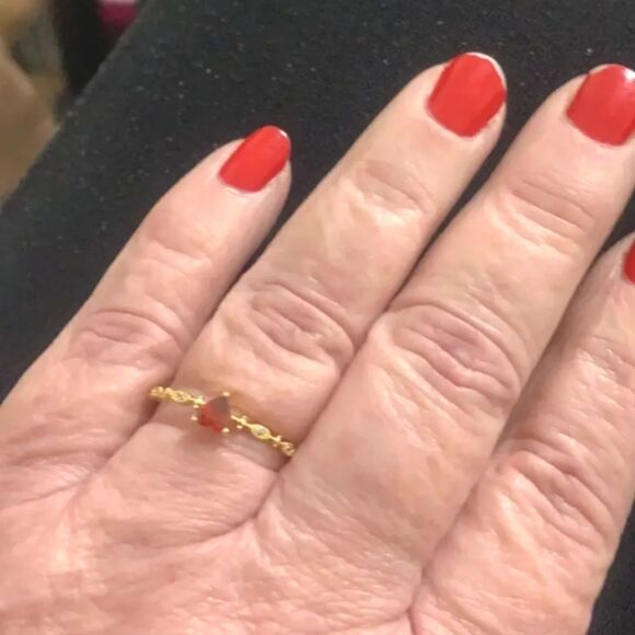 925 Stearling silver Stunning promise ring sz 7 - Picture 4 of 7